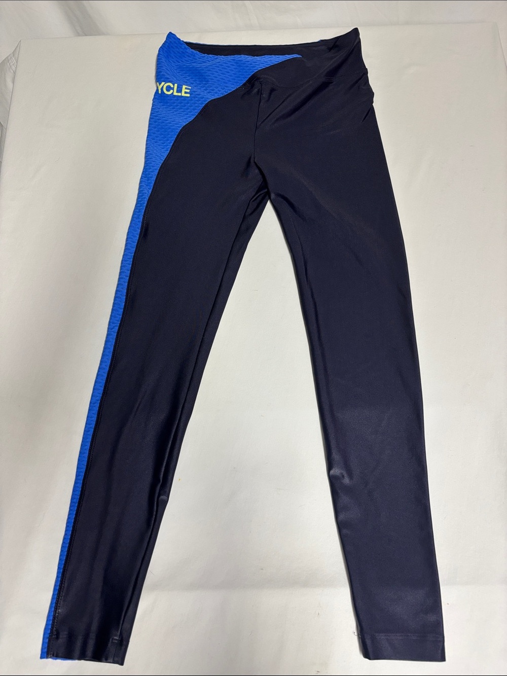 Koral x SoulCycle Leggings Women’s S Black Cobalt Blue Textured High Rise